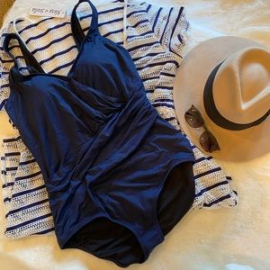 Seekers Australia Navy Swim Suit size 14